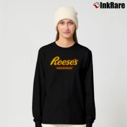 Women’s Reese's Peanut Butter Cups Long-Sleeve Top in black | Sleek, Versatile, All-Season