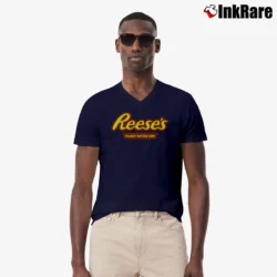 Men’s Reese's Peanut Butter Cups V-Neck Tee in navy | Sharp, Breathable, Everyday Staple