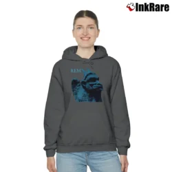 Women’s REM Chronic Town Album Graphic Cozy Hoodie in charcoal | Warm, Structured, Stylish