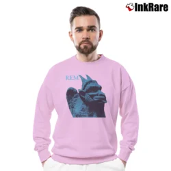 Men’s REM Chronic Town Album Graphic Crewneck Sweatshirt in light pink | Cozy Fabric, Clean Style