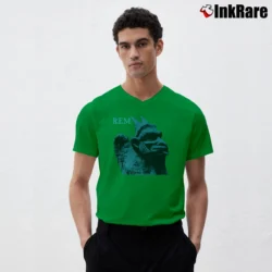 Men’s REM Chronic Town Album Graphic V-Neck Tee in irish green | Sharp, Breathable, Everyday Staple