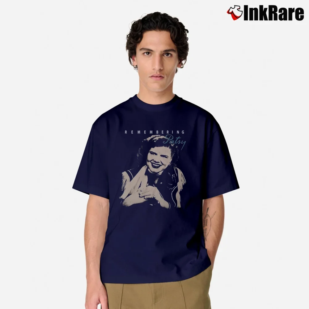 Men’s Remembering Patsy Cline 1993 Tribute Classic T-Shirt in navy | Soft, Breathable Everyday Wear