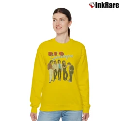 Women’s Reo Speedwagon 1981 Tour Band Relaxed Sweatshirt in yellow | Soft, Laid-Back Vibe