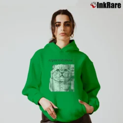 Women’s Rep Tour Cat Parody for Swiftie Fans Cozy Hoodie in irish green | Warm, Structured, Stylish