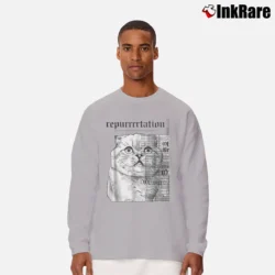 Men’s Rep Tour Cat Parody for Swiftie Fans Long-Sleeve Shirt in sport grey | Sleek, Lightweight, Year-Round Wear