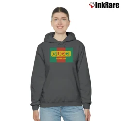 Women’s Replica Gucci Dapper Dan Graphic Cozy Hoodie in charcoal | Warm, Structured, Stylish