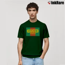 Men’s Replica Gucci Dapper Dan Graphic Classic T-Shirt in forest green | Soft, Breathable Everyday Wear