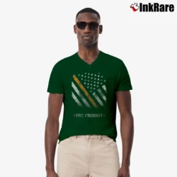 Men’s Replica YRC Freight Logo Work V-Neck Tee in forest green | Sharp, Breathable, Everyday Staple