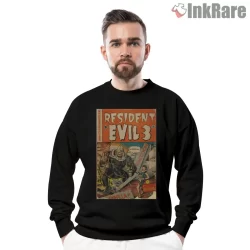 Resident Evil 3 Vintage Comic Cover Fan Art Shirt on graphic shirt for men graphic tee