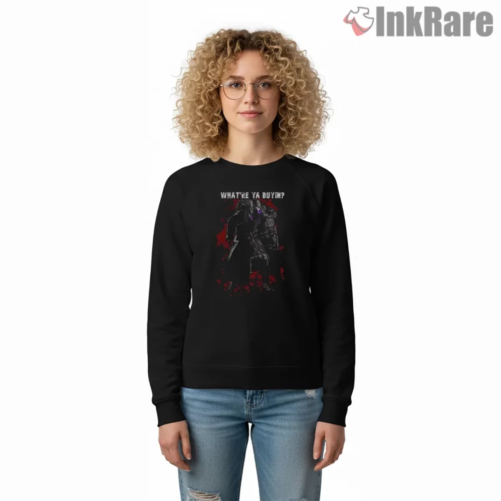 Resident Evil 4 Merchant Whatre Ya Buyin Shirt on graphic shirt for women graphic tee