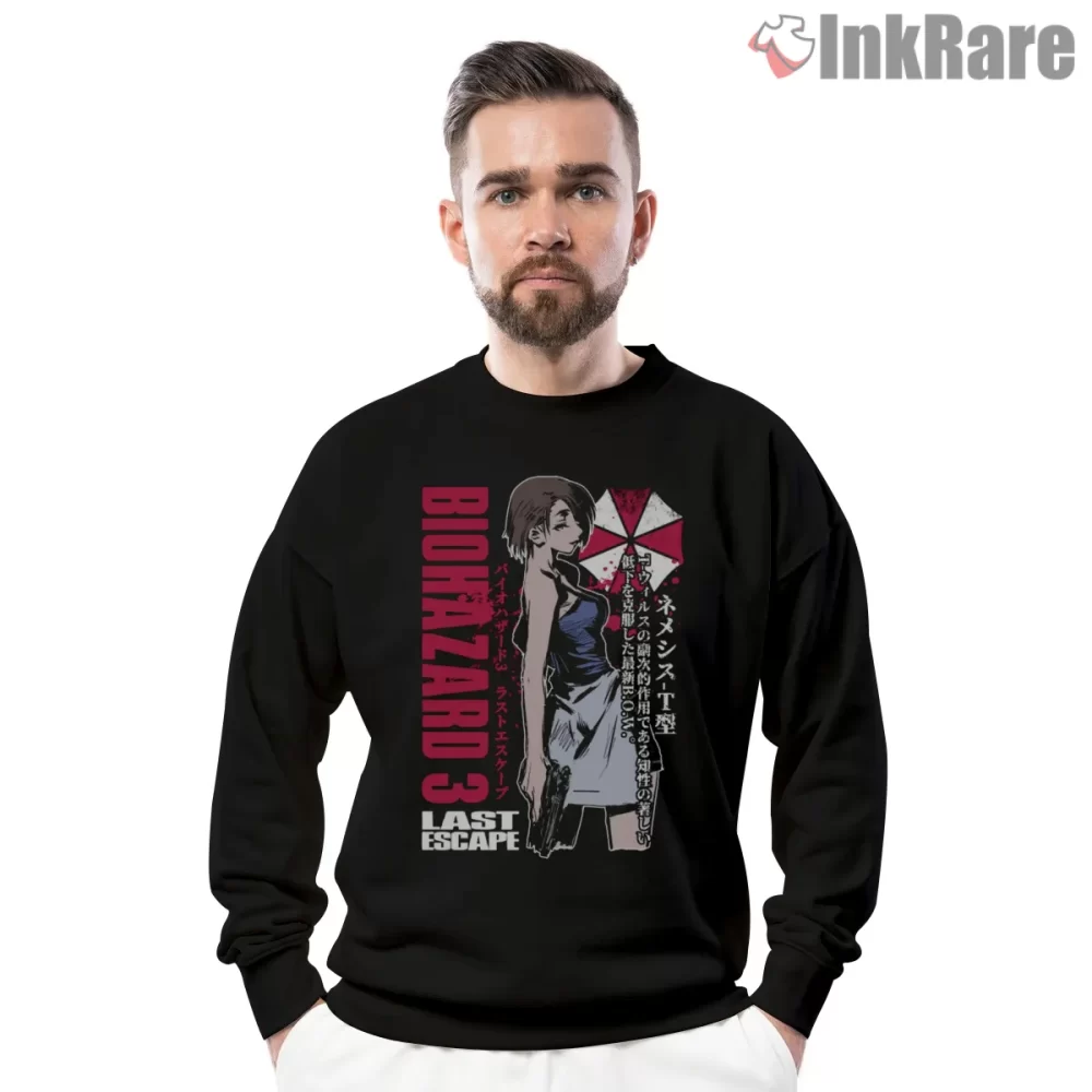 Resident Evil Biohazard 3 Last Escape Shirt on graphic shirt for men graphic tee