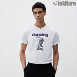 Resident Evil Dancing With The Stars Parody Shirt on white v-neck shirt for men graphic tee