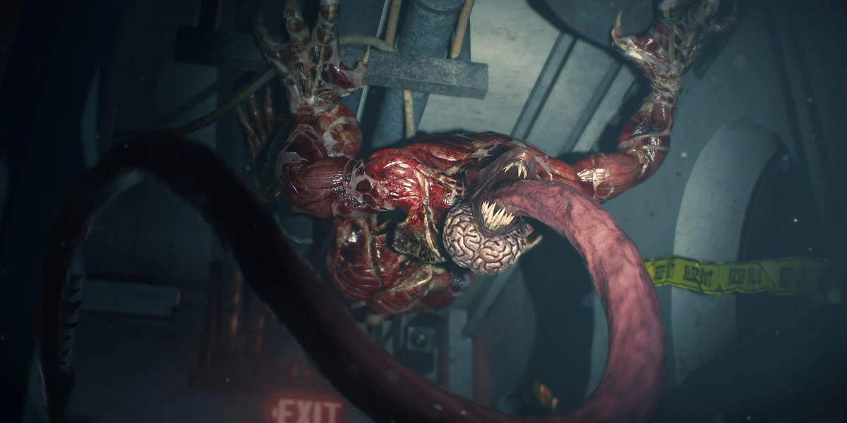 Mutated bioweapon created by Umbrella Corporation inside a sealed laboratory environment