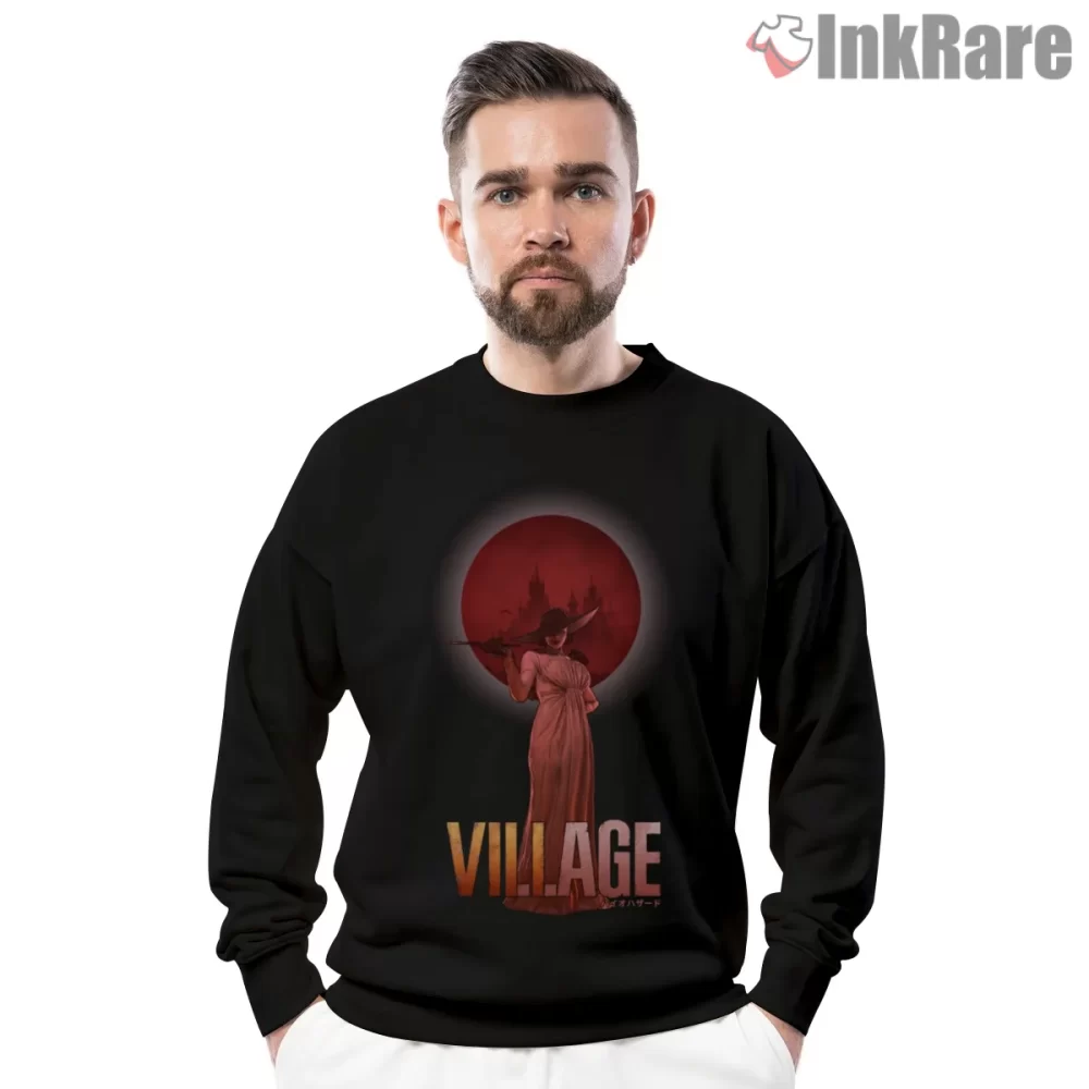 Resident Evil Village Lady Alcina Dimitrescu Crimson Moon Shirt on graphic shirt for men graphic tee