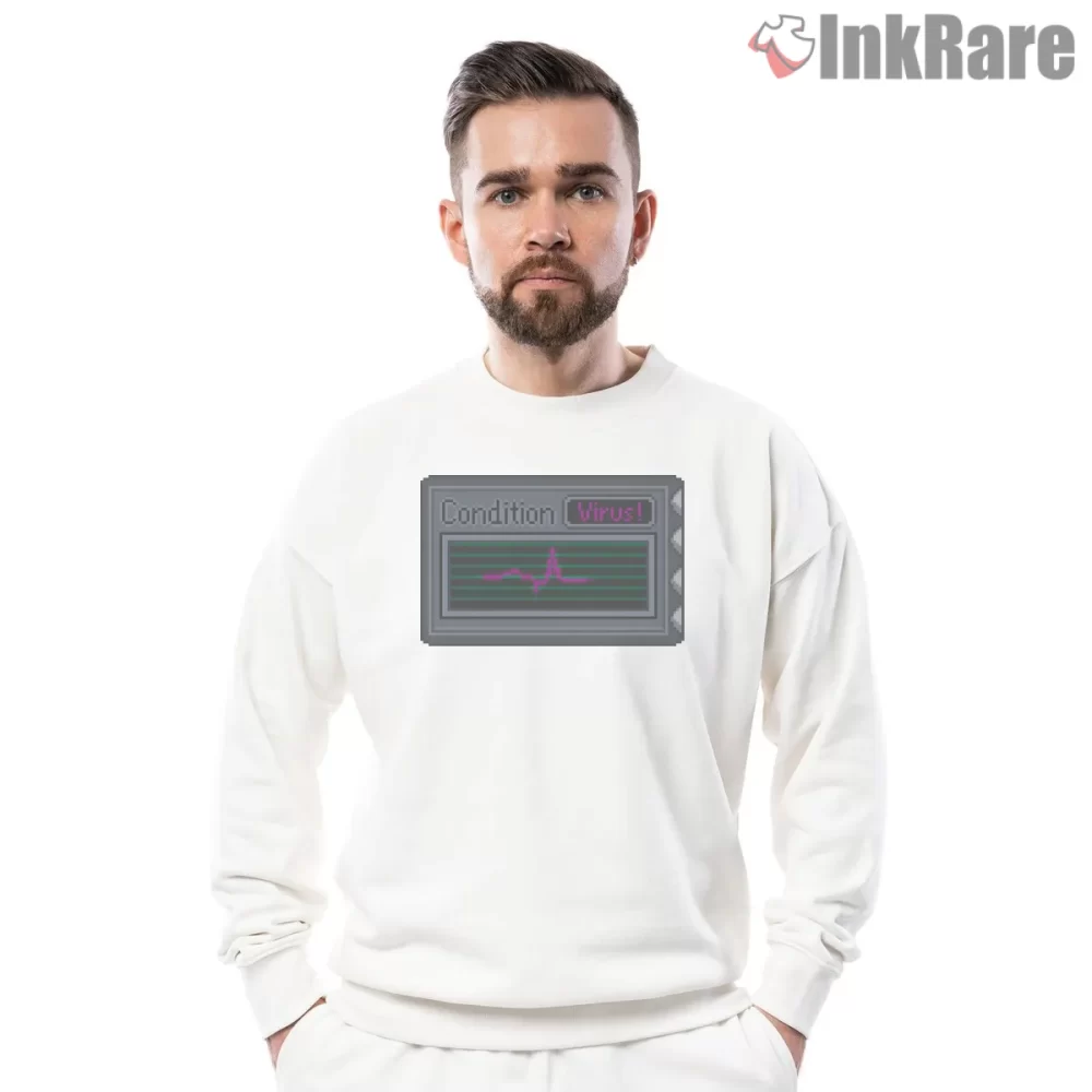 Resident Evil Virus Condition Pixel Status Shirt on graphic shirt for men graphic tee