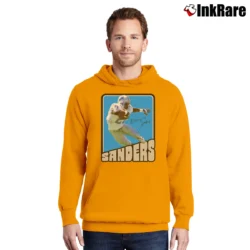 Men’s Retro Barry Sanders Football Trading Card Pullover Hoodie in orange | Cozy, Durable, Modern Fit