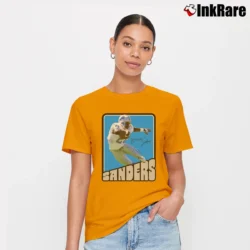 Women’s Retro Barry Sanders Football Trading Card Signature T-Shirt in orange | Soft, Flattering Fit