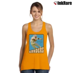 Women’s Retro Barry Sanders Football Trading Card Tank Top in orange | Lightweight, Movement-Friendly