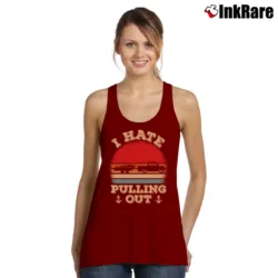 Women’s Retro Boating Captain I Hate Pulling Out Tank Top in maroon | Lightweight, Movement-Friendly