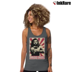 Women’s Retro Bruiser Brody WWE for Wrestling Fans Tank Top in charcoal | Lightweight, Movement-Friendly