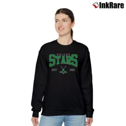 Women’s Retro Dallas Stars Hockey Relaxed Sweatshirt in black | Soft, Laid-Back Vibe