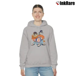 Women’s Retro Denver Broncos Looney Tunes Cozy Hoodie in sport grey | Warm, Structured, Stylish