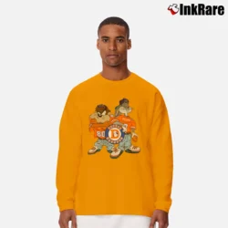 Men’s Retro Denver Broncos Looney Tunes Long-Sleeve Shirt in orange | Sleek, Lightweight, Year-Round Wear