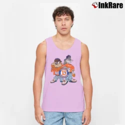 Men’s Retro Denver Broncos Looney Tunes Tank Top in light pink | Breathable, Active-Friendly Design