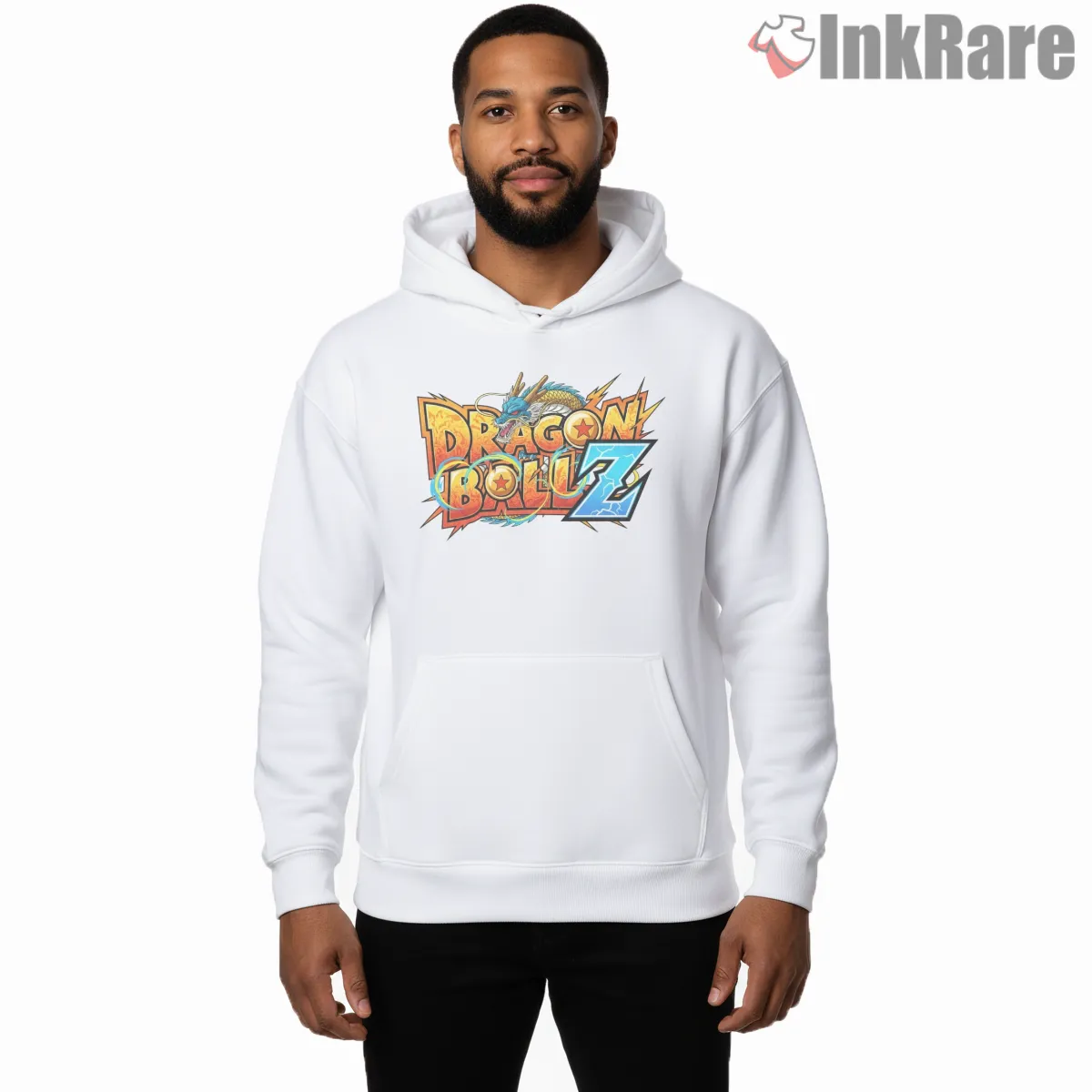 Retro Dragon Ball Z Logo Fighters Tribute Shirt on white hoodie for men graphic tee