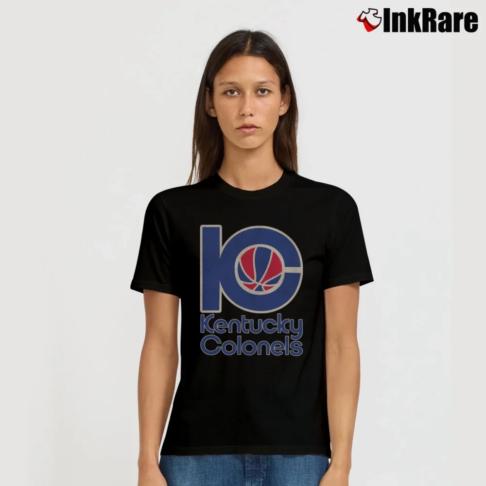 Women’s Retro Kentucky Colonels Basketball Team Signature T-Shirt in black | Soft, Flattering Fit