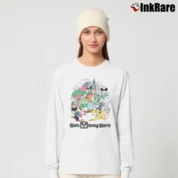 Women’s Retro Mickey And Friends Walt Disney World Long-Sleeve Top in white | Sleek, Versatile, All-Season