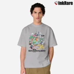 Men’s Retro Mickey And Friends Walt Disney World Classic T-Shirt in sport grey | Soft, Breathable Everyday Wear