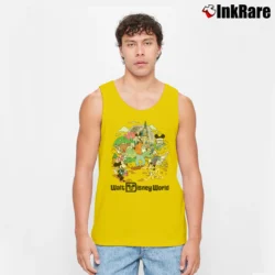 Men’s Retro Mickey And Friends Walt Disney World Tank Top in yellow | Breathable, Active-Friendly Design