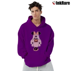 Men’s Retro Mickey Minnie Halloween Couple Trip Minnie Pullover Hoodie in purple | Cozy, Durable, Modern Fit
