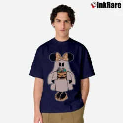 Men’s Retro Mickey Minnie Halloween Couple Trip Minnie Classic T-Shirt in navy | Soft, Breathable Everyday Wear
