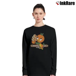 Women’s Retro Orange Bird Walt Disney World Long-Sleeve Top in black | Sleek, Versatile, All-Season