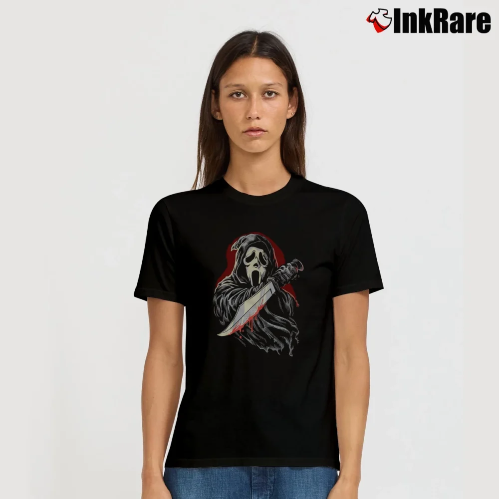 Women’s Retro Scream Ghostface T-Shirt in black | Soft, Flattering Fit