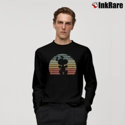 Men’s Retro Snoopy Long-Sleeve Shirt in black | Sleek, Lightweight, Year-Round Wear