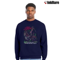 Men’s Return Of The Living Dead Party Crewneck Sweatshirt in navy | Cozy Fabric, Clean Style