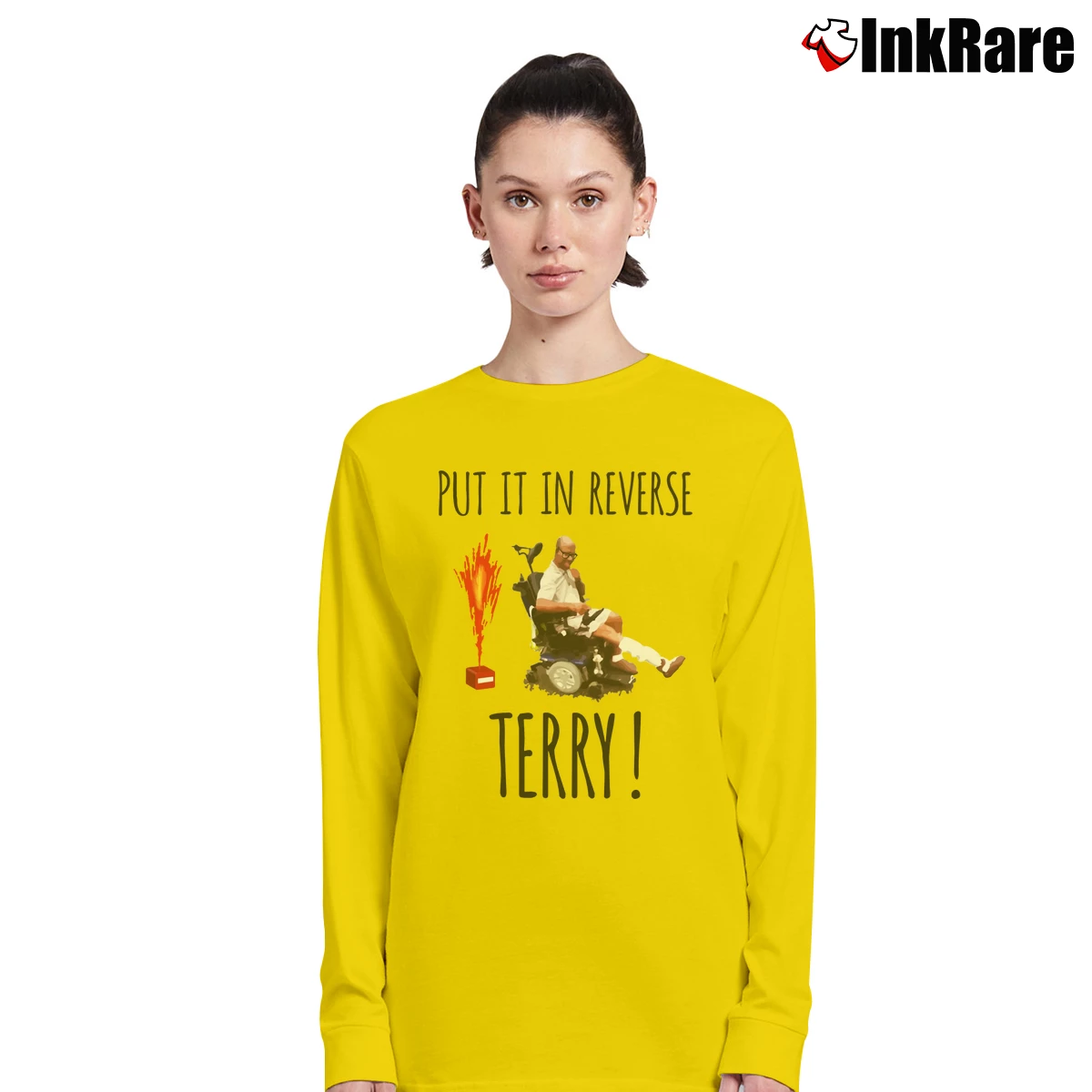 Women’s Reverse Terry Put It In Back It Up Long-Sleeve Top in yellow | Sleek, Versatile, All-Season