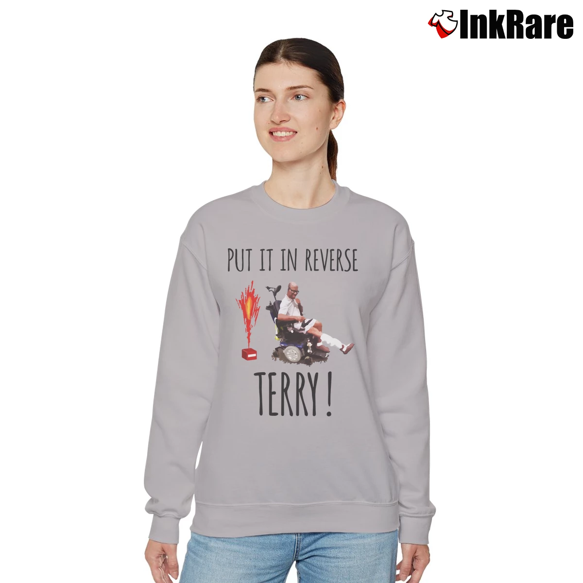 Women’s Reverse Terry Put It In Back It Up Relaxed Sweatshirt in sport grey | Soft, Laid-Back Vibe