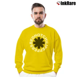 Men’s RHCP Asterisk Camisole Crewneck Sweatshirt in yellow | Cozy Fabric, Clean Style