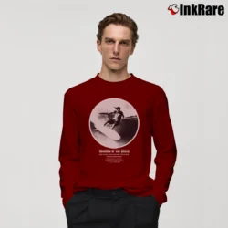 Men’s Rhythm Morning Of The Earth Long-Sleeve Shirt in maroon | Sleek, Lightweight, Year-Round Wear