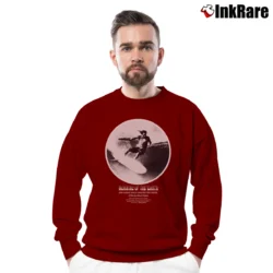 Men’s Rhythm Morning Of The Earth Crewneck Sweatshirt in maroon | Cozy Fabric, Clean Style