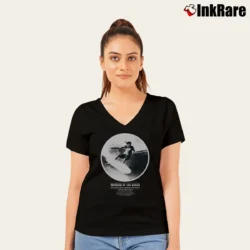 Women’s Rhythm Morning Of The Earth V-Neck Tee in black | Chic Neckline, Soft Texture