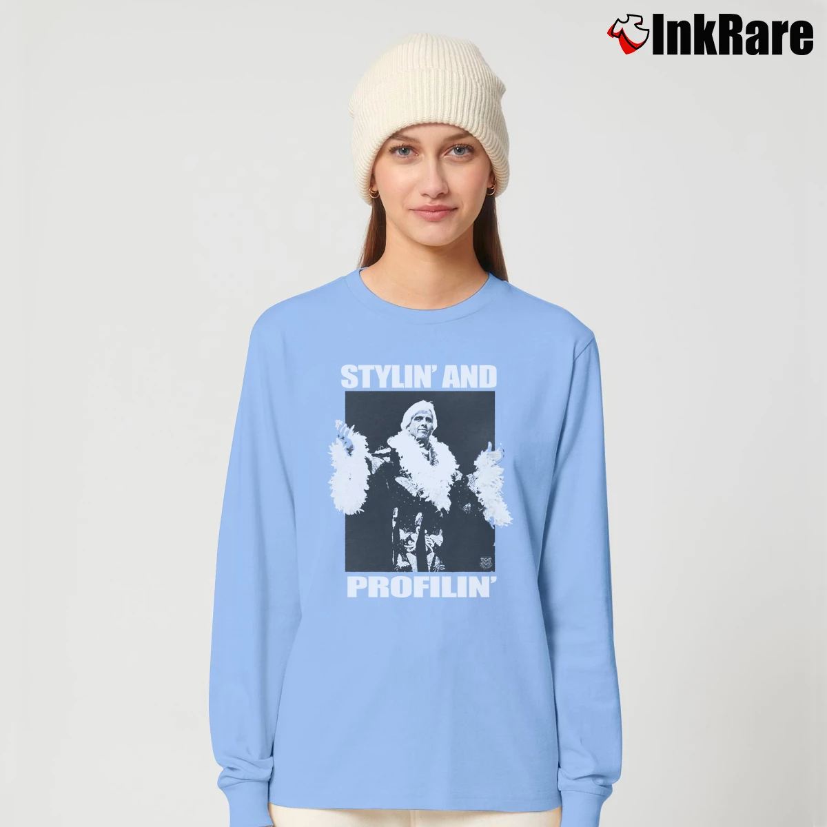 Women’s Ric Flair Stylin And Profilin Long-Sleeve Top in light blue | Sleek, Versatile, All-Season