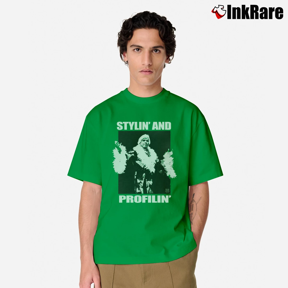 Men’s Ric Flair Stylin And Profilin Classic T-Shirt in irish green | Soft, Breathable Everyday Wear