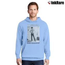 Men’s Richard Hell Blank Generation Pullover Hoodie in light blue | Cozy, Durable, Modern Fit