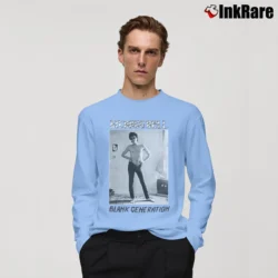 Men’s Richard Hell Blank Generation Long-Sleeve Shirt in light blue | Sleek, Lightweight, Year-Round Wear