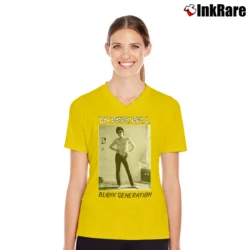 Women’s Richard Hell Blank Generation V-Neck Tee in yellow | Chic Neckline, Soft Texture
